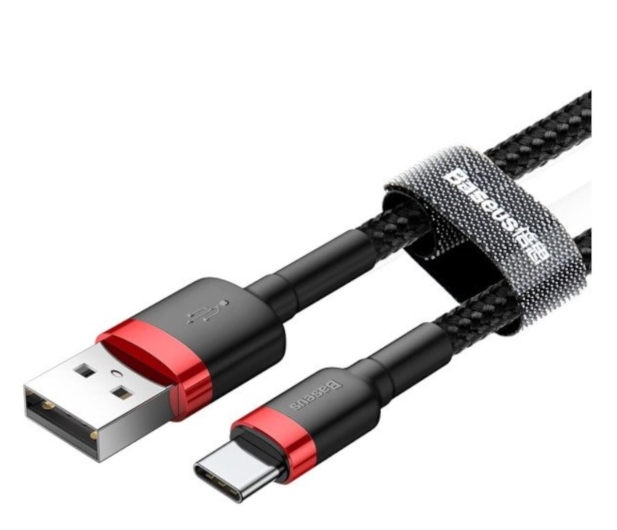 BASEUS Kabel USB - USB-C Cafule 2A 2m czerwono - czarny CATKLF-C91 - 1266437 - zdjęcie 2